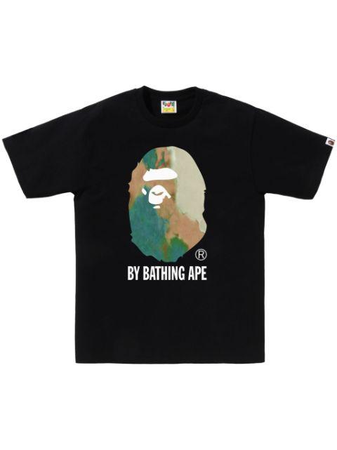 logo-print T-shirt by BAPE