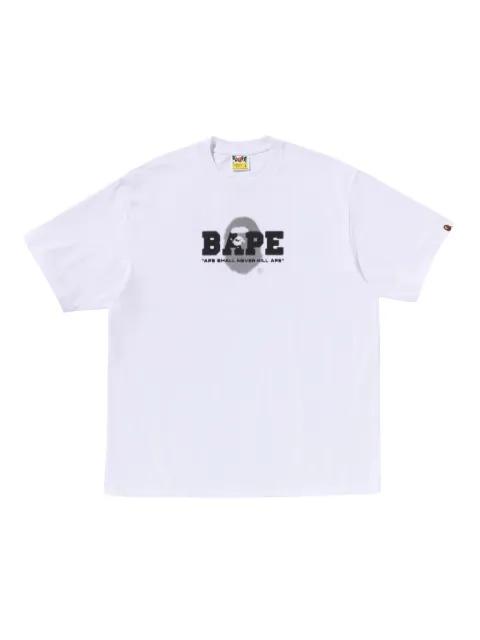 logo-print T-shirt by BAPE