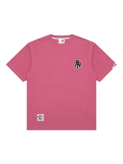 logo-print cotton T-shirt by BAPE