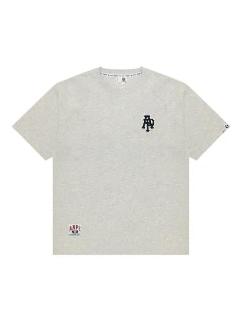 logo-print cotton T-shirt by BAPE