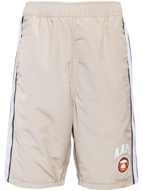 logo-print cotton shorts by BAPE