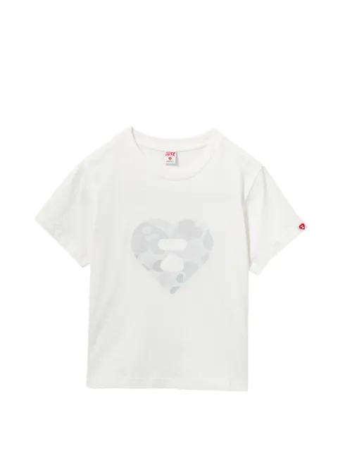 logo-print crew neck T-shirt by BAPE