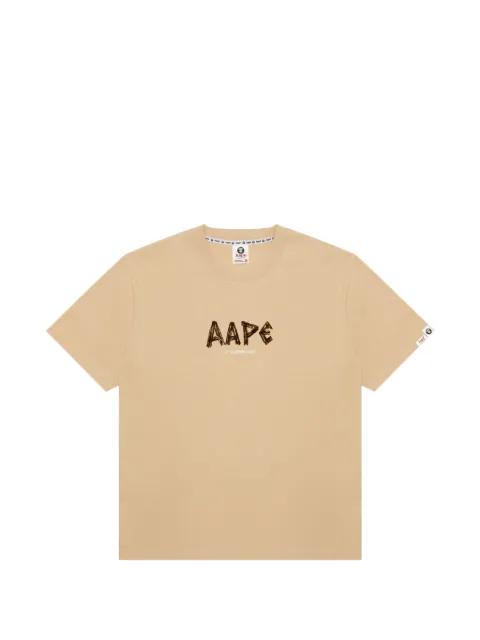 logo-print crew-neck T-shirt by BAPE
