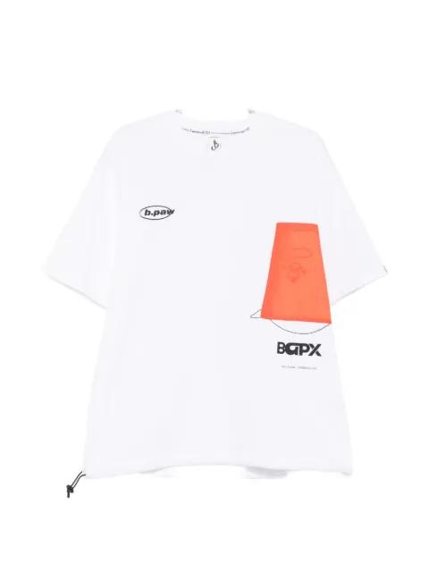 logo-print drawstring T-shirt by BAPE