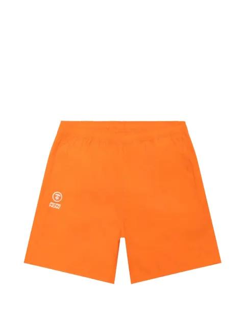 logo-print drawstring shorts by BAPE