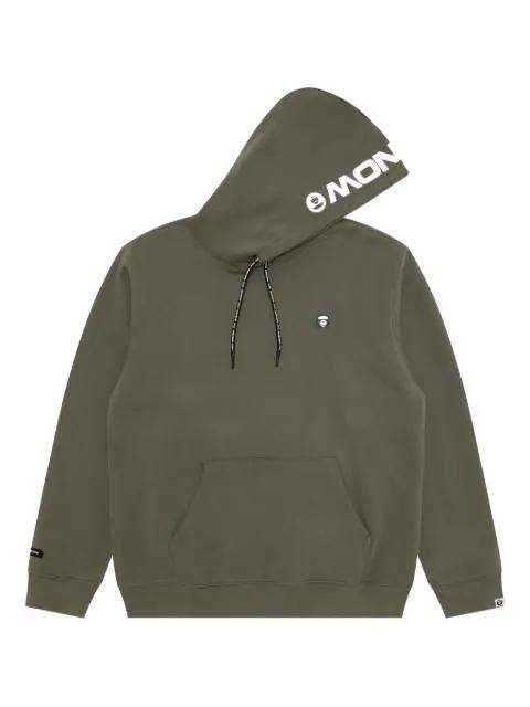logo-print hoodied sweatshirt by BAPE