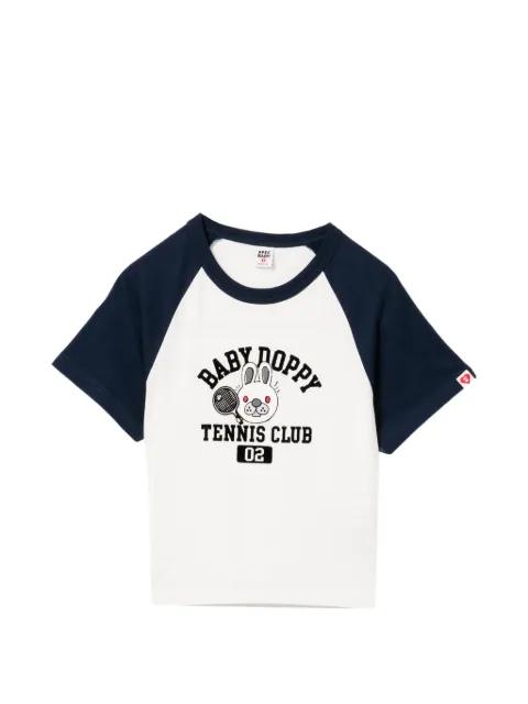 logo-print raglan sleeve T-shirt by BAPE