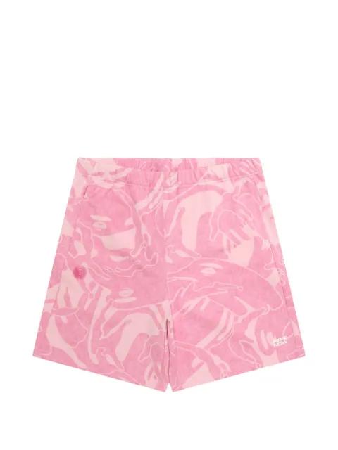logo print shorts by BAPE