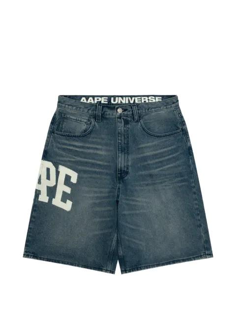 logo-print shorts by BAPE