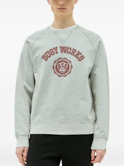 logo-print sweatshirt by BAPE