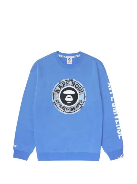 logo-print sweatshirt by BAPE