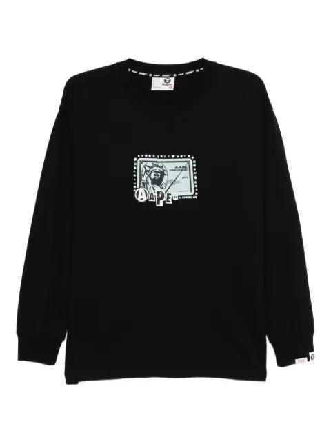 logo-printed T-shirt by BAPE
