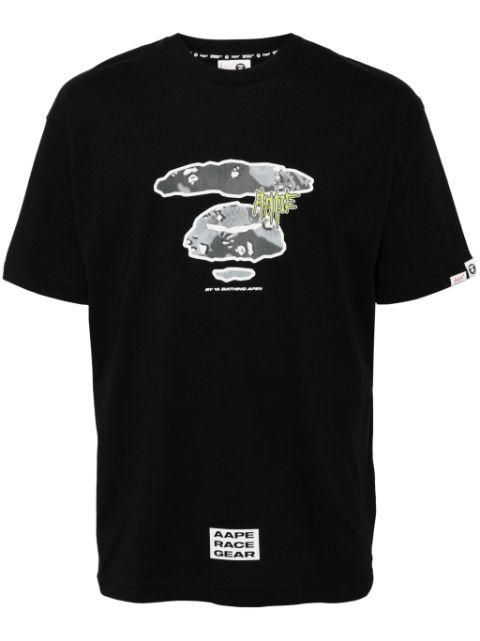 logo-printed cotton T-shirt by BAPE