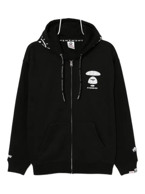 logo-printed hoodie by BAPE