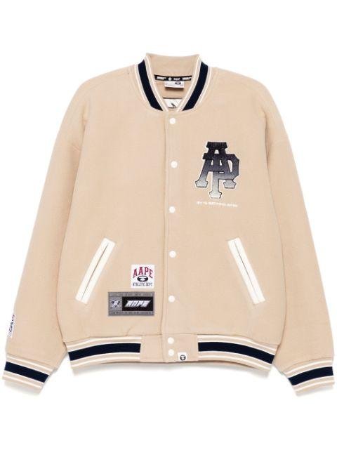 logo varsity jacket by BAPE