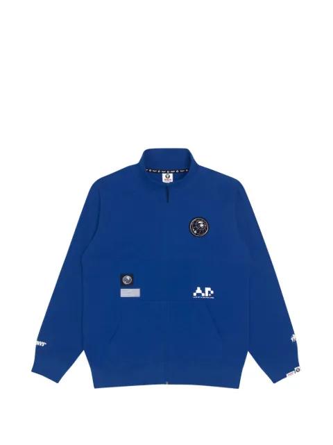 logo zip-up sweater by BAPE