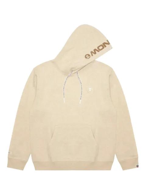 long-sleeve logo-print hoodie by BAPE