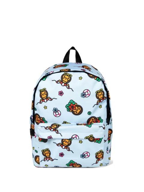 medium Baby Milo graphic-print backpack by BAPE