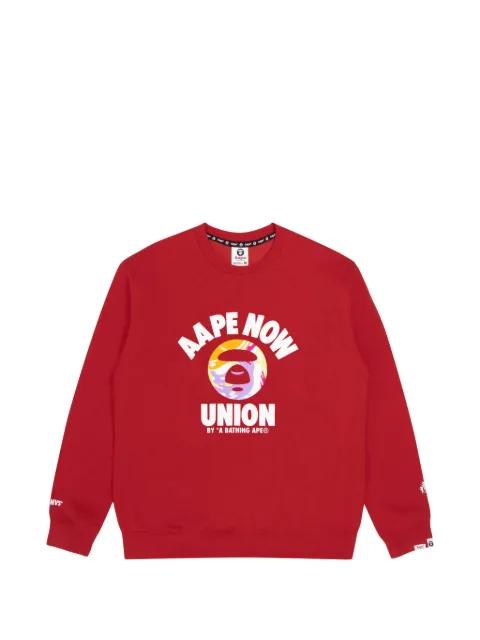 moonface camo-graphic sweater by BAPE