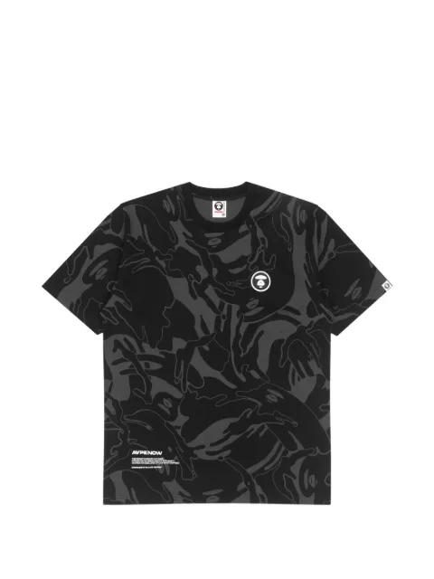 moonface camo-print t-shirt by BAPE