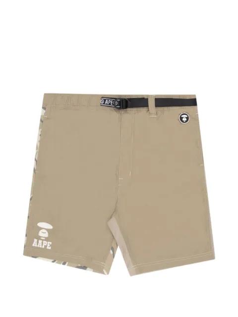 moonface camouflage-print shorts by BAPE