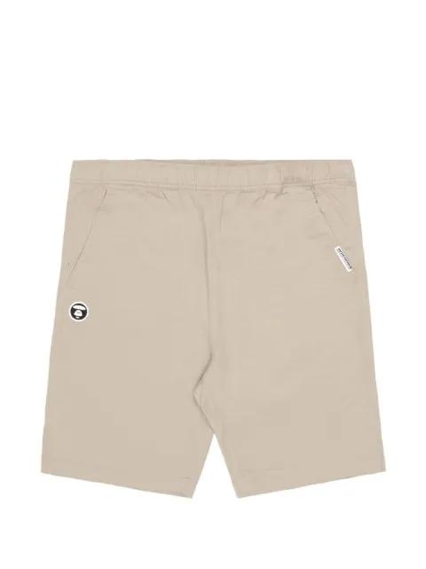 moonface embroidered shorts by BAPE