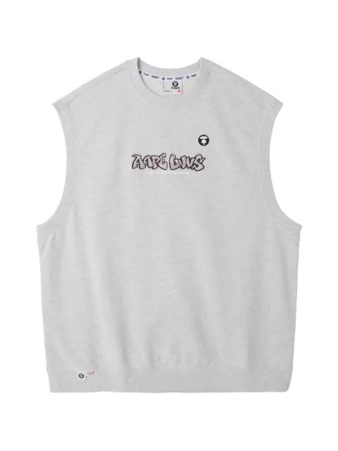 moonface embroidered sweat by BAPE