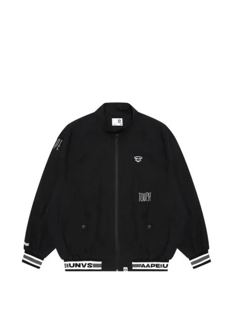 moonface embroidered zip jacket by BAPE