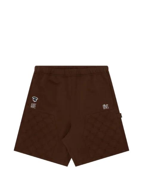 moonface logo cargo shorts by BAPE