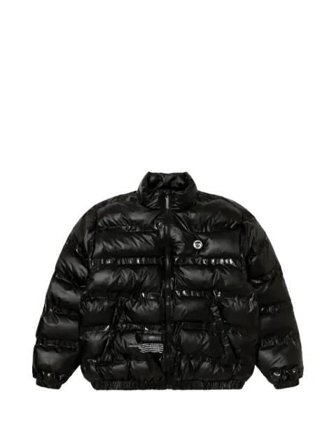 moonface logo heat-seal puffer jacket by BAPE