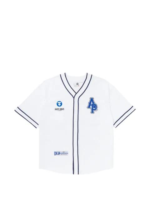 moonface patch baseball shirt by BAPE