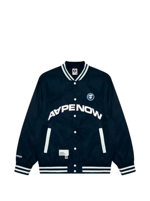 moonface-patch jacket by BAPE