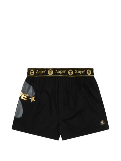 moonface-printed boxers by BAPE