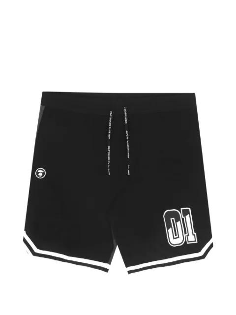 moonface reversible drawstring shorts by BAPE