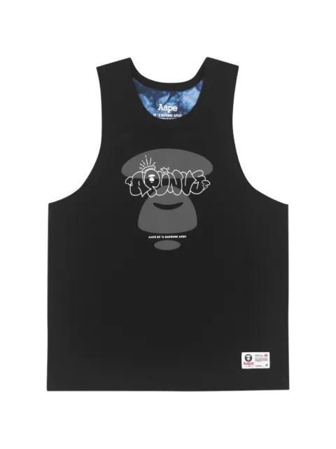 moonface reversible tank top by BAPE