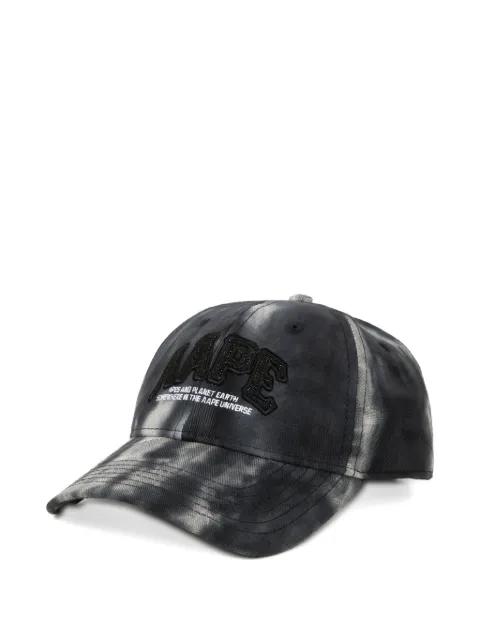 moonface tie-dye baseball cap by BAPE