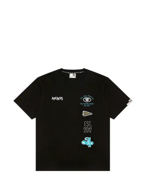multi-logo crew-neck T-shirt by BAPE