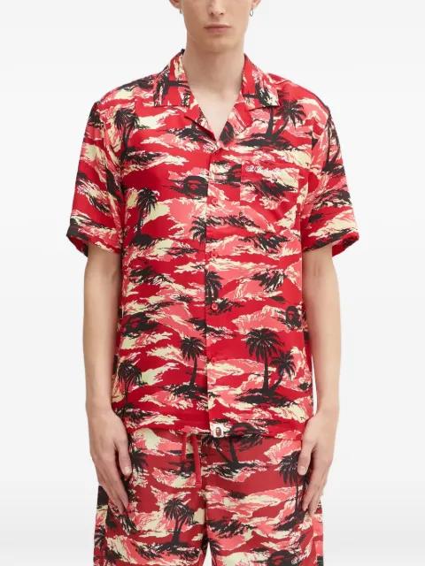 palm-print pocket shirt by BAPE