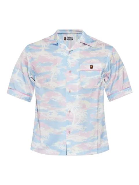 palm-tree print shirt by BAPE