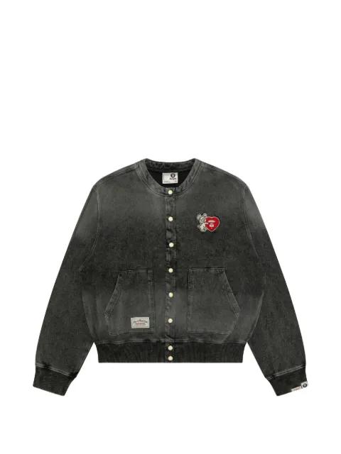patch button bomber jacket by BAPE