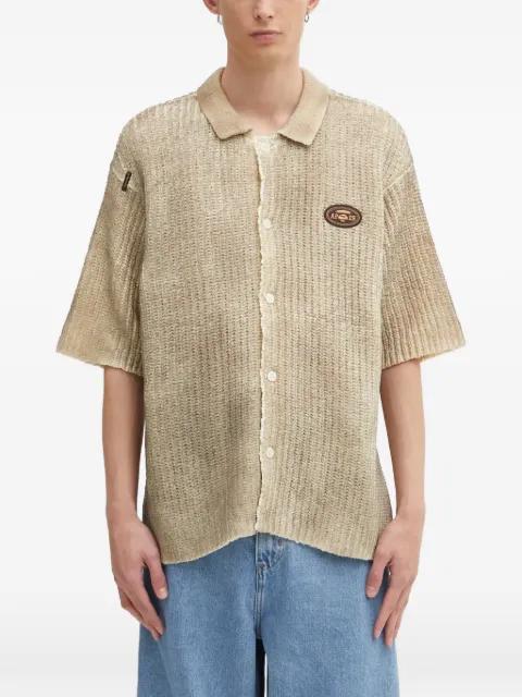 patch buttoned shirt by BAPE