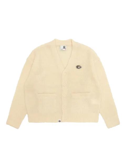 patch-pockets cardigan by BAPE