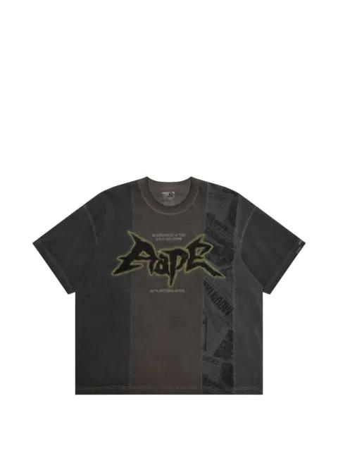 patchwork print T-shirt by BAPE