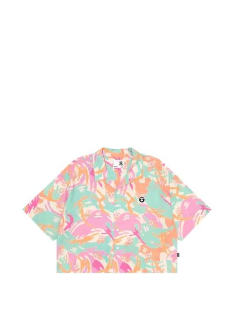 patterned cropped shirt by BAPE