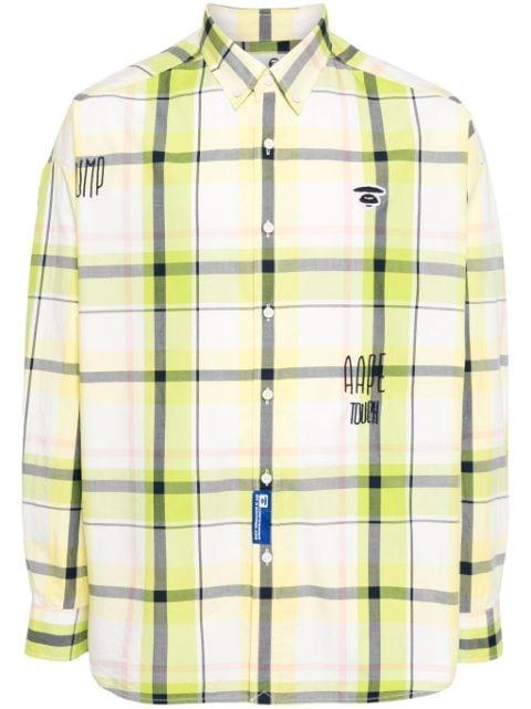 plaid cotton shirt by BAPE