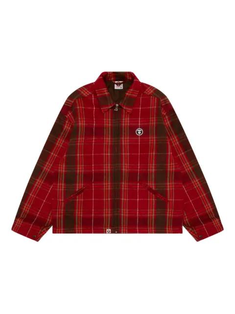 plaid zip jacket by BAPE
