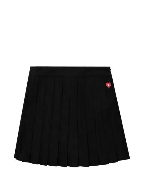 pleated heart shorts by BAPE