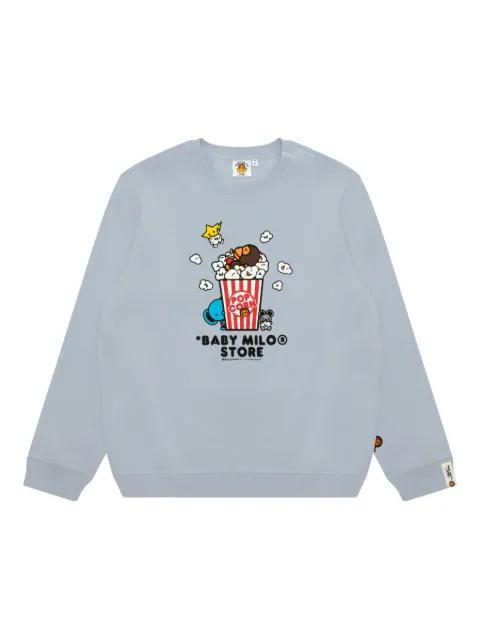 popcorn-print sweatshirt by BAPE