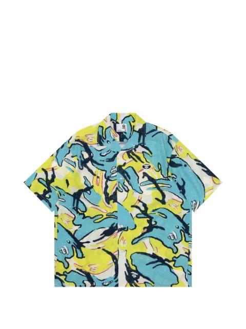 printed button shirt by BAPE