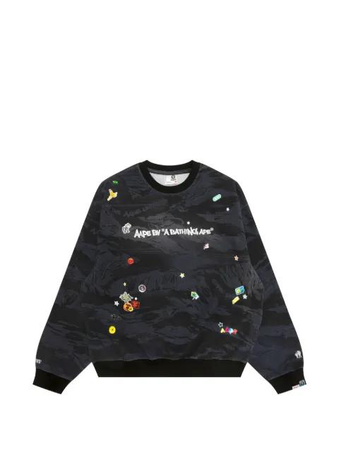 printed graphic sweatshirt by BAPE